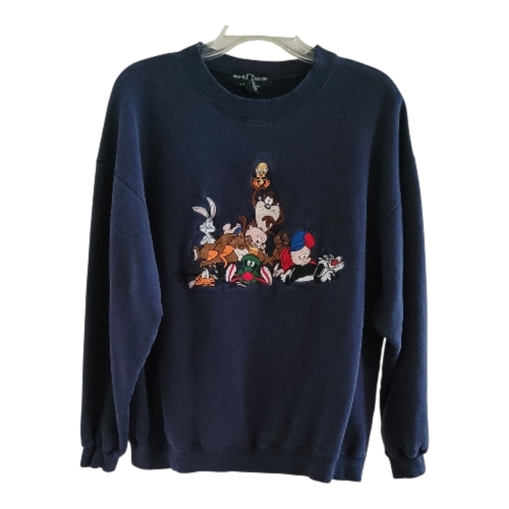 Vintage Woman's Warner Brothers Crew Sweatshirt From The WB Studio Store